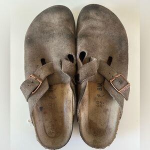 Worn Birkenstock Bostons